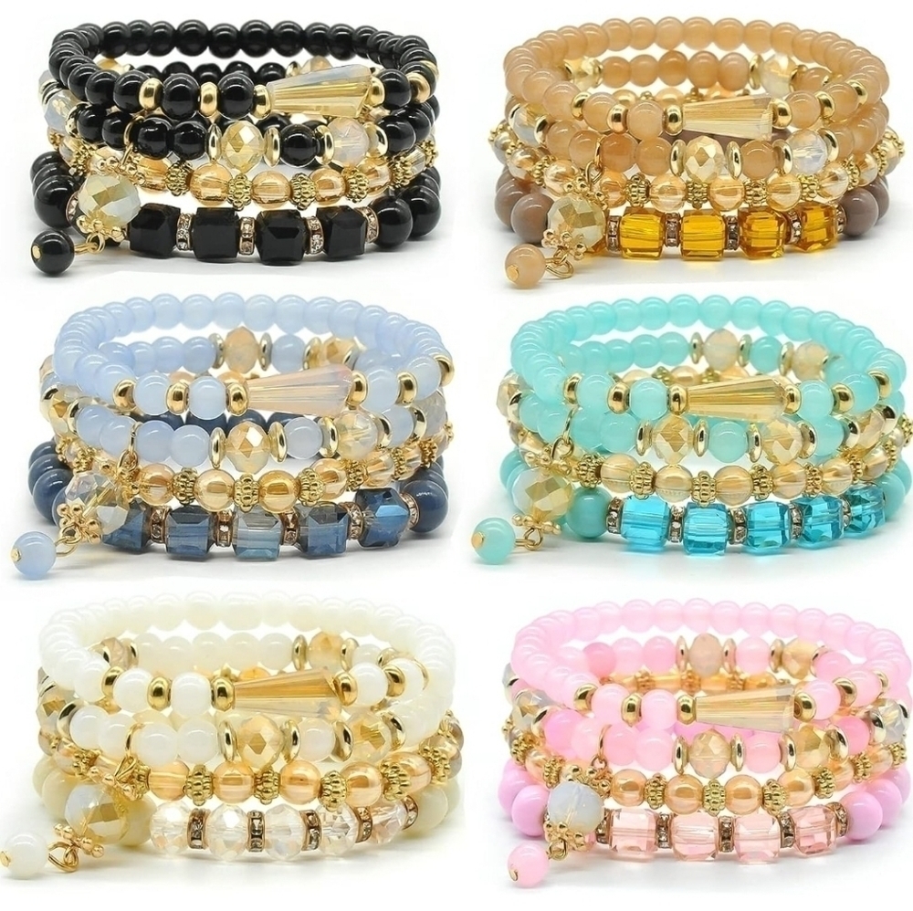Bohemian Beaded Woman's Bracelets NWT - Picture 5 of 7